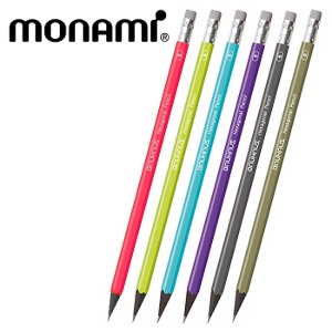 [MONAMI]모나미 바우하우스 육각지우개연필(HB,B,2B)